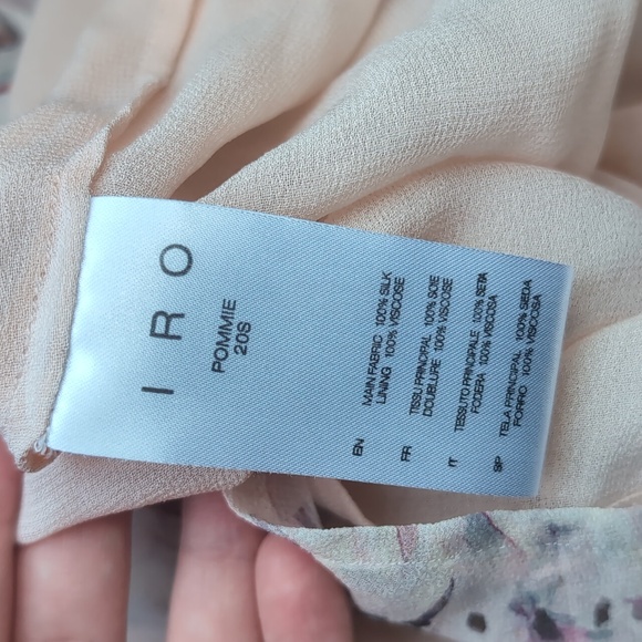 IRO Silk Pommie Dress Sz 38 / US small - Picture 7 of 12